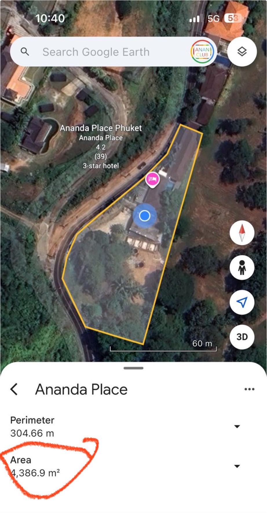 Hilltop Land & Hotel Structure for Sale KohKeaw Phuket
